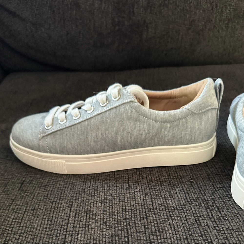 Brand new, never worn, Maurices grey platform shoes